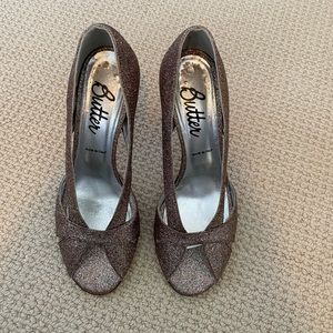 Butter glitter heels size 10
